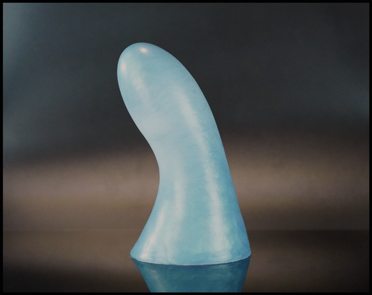 Anemone Variant 1 - Medium Blue Nebula (Glow in the Dark) With Vac-U-Lock (Premade*)