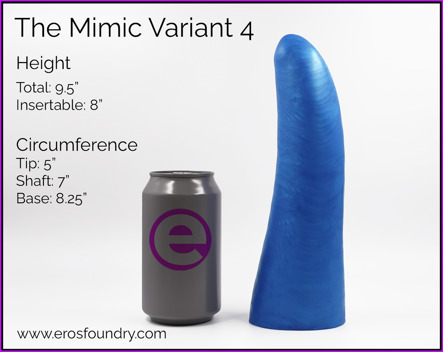 Mimic Variant 4 Titan - The Advanced Size Platinum Cure Silicone Dildo