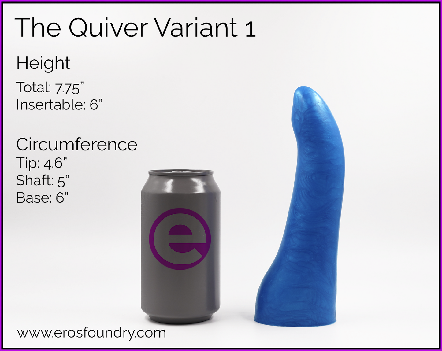 Quiver Variant 1 - The Beginner-Friendly Platinum Cure Silicone Dildo