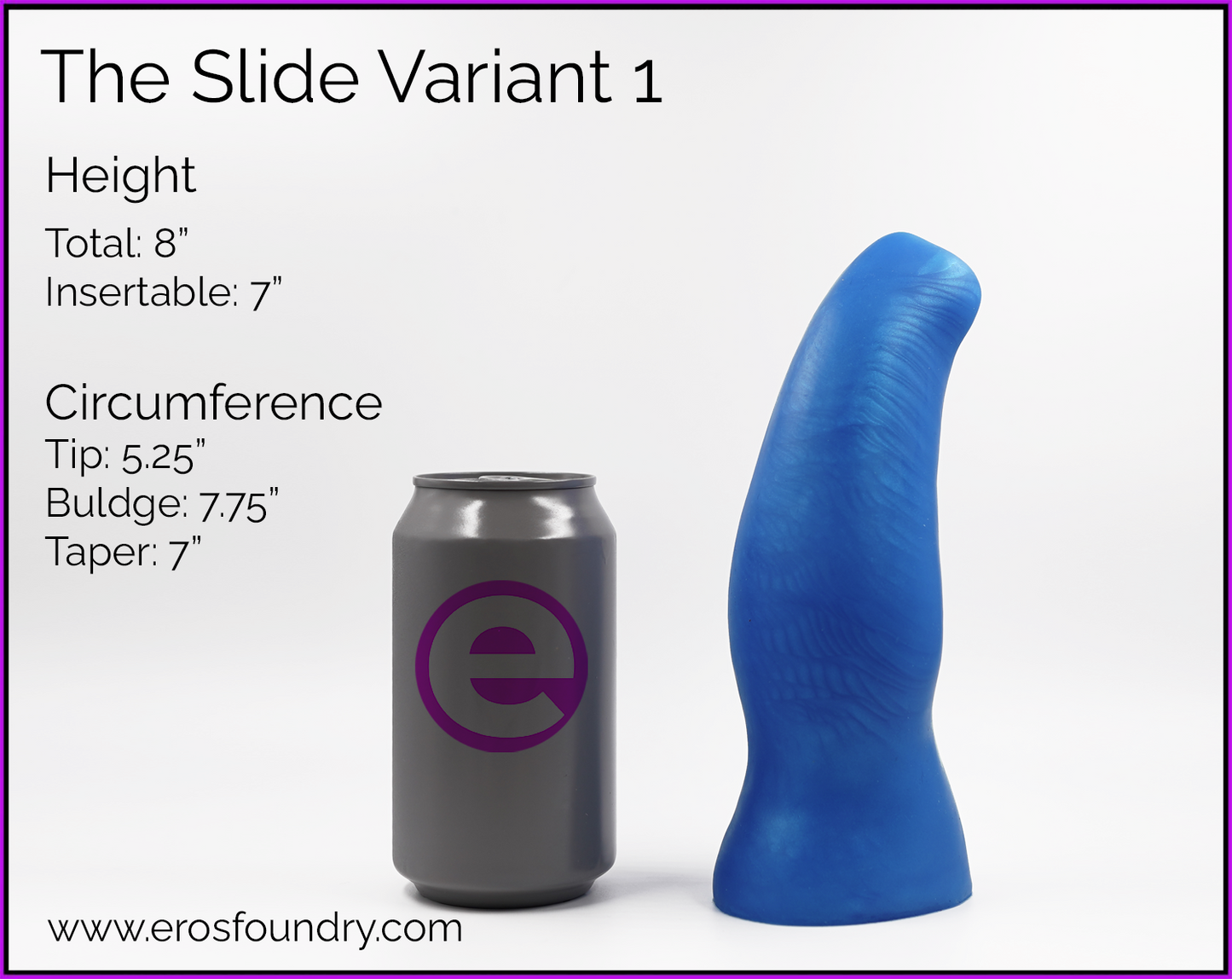 Slide Variant 1 Intermediate Platinum Cure Silicone Dildo