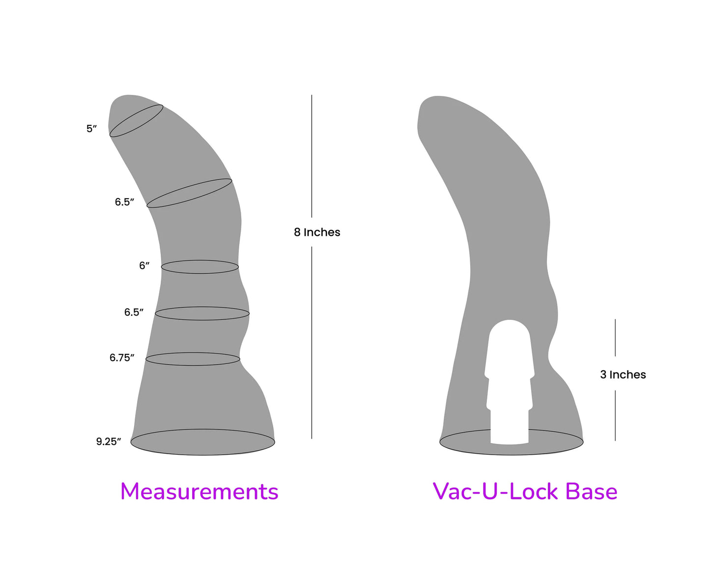 Incubus Variant 1 Intermediate Platinum Cure Silicone Dildo
