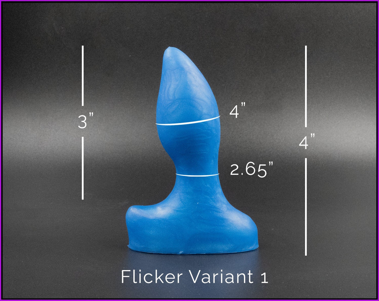 Complete Flicker Platinum Silicone Butt Plug Set (3 Items)