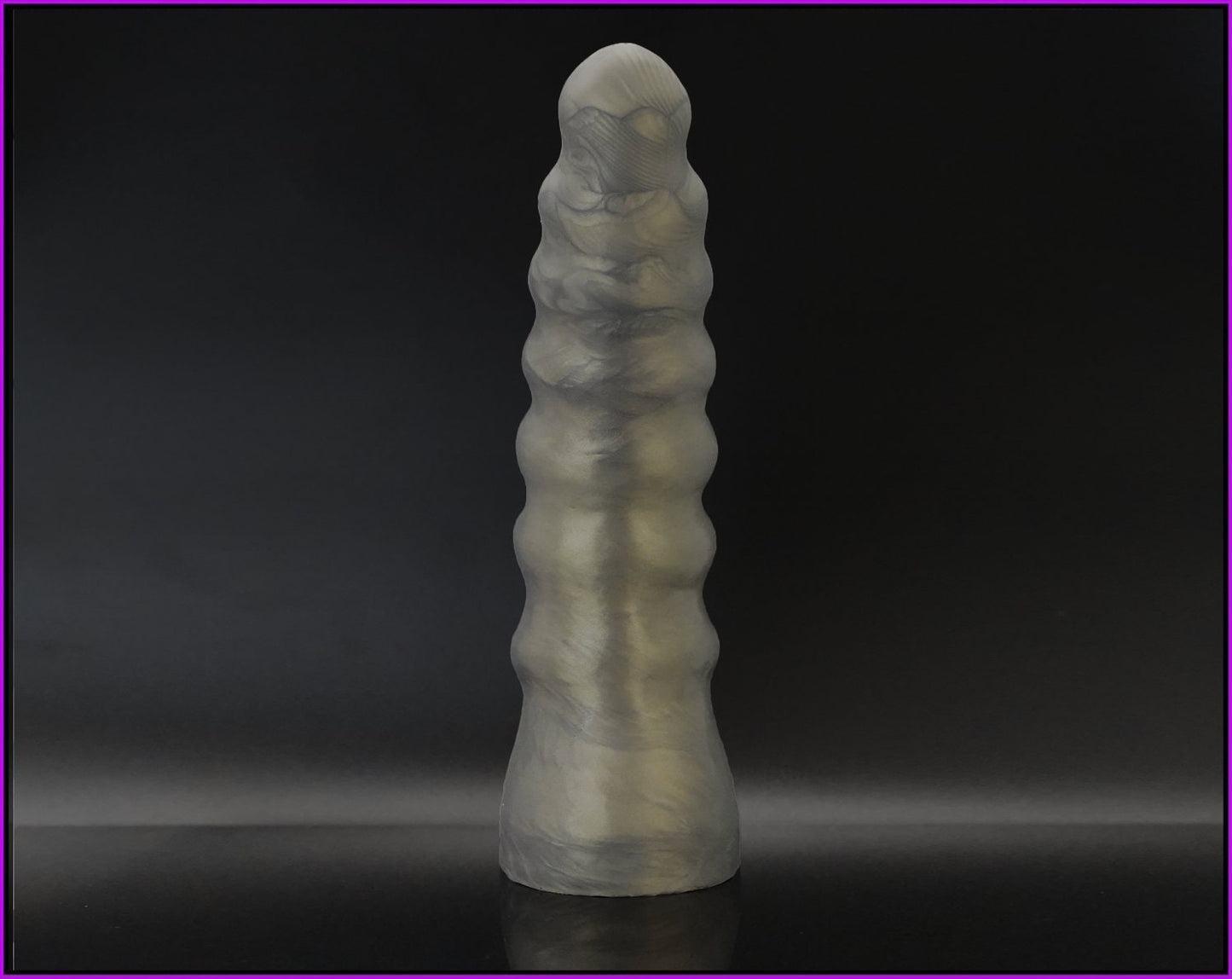 Exo V4 Titan Platinum Cure Silicone Advanced Ribbed Dildo