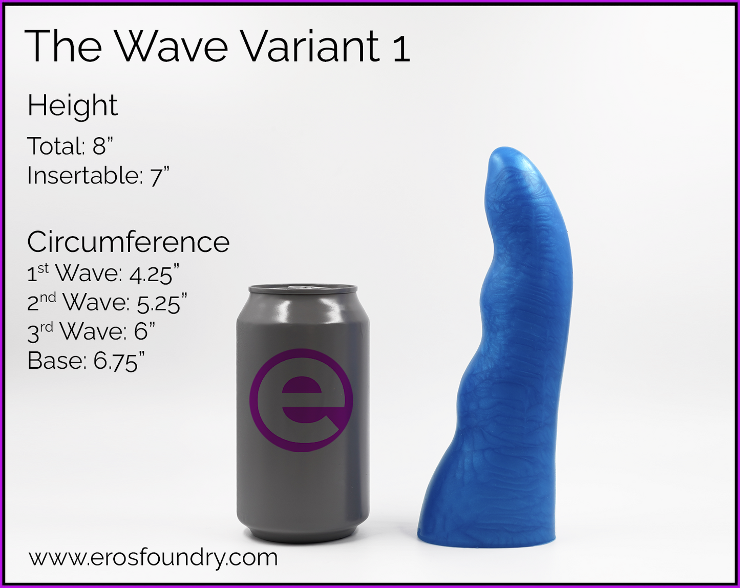 Wave Variant 1 Beginner Platinum Cure Silicone Dildo