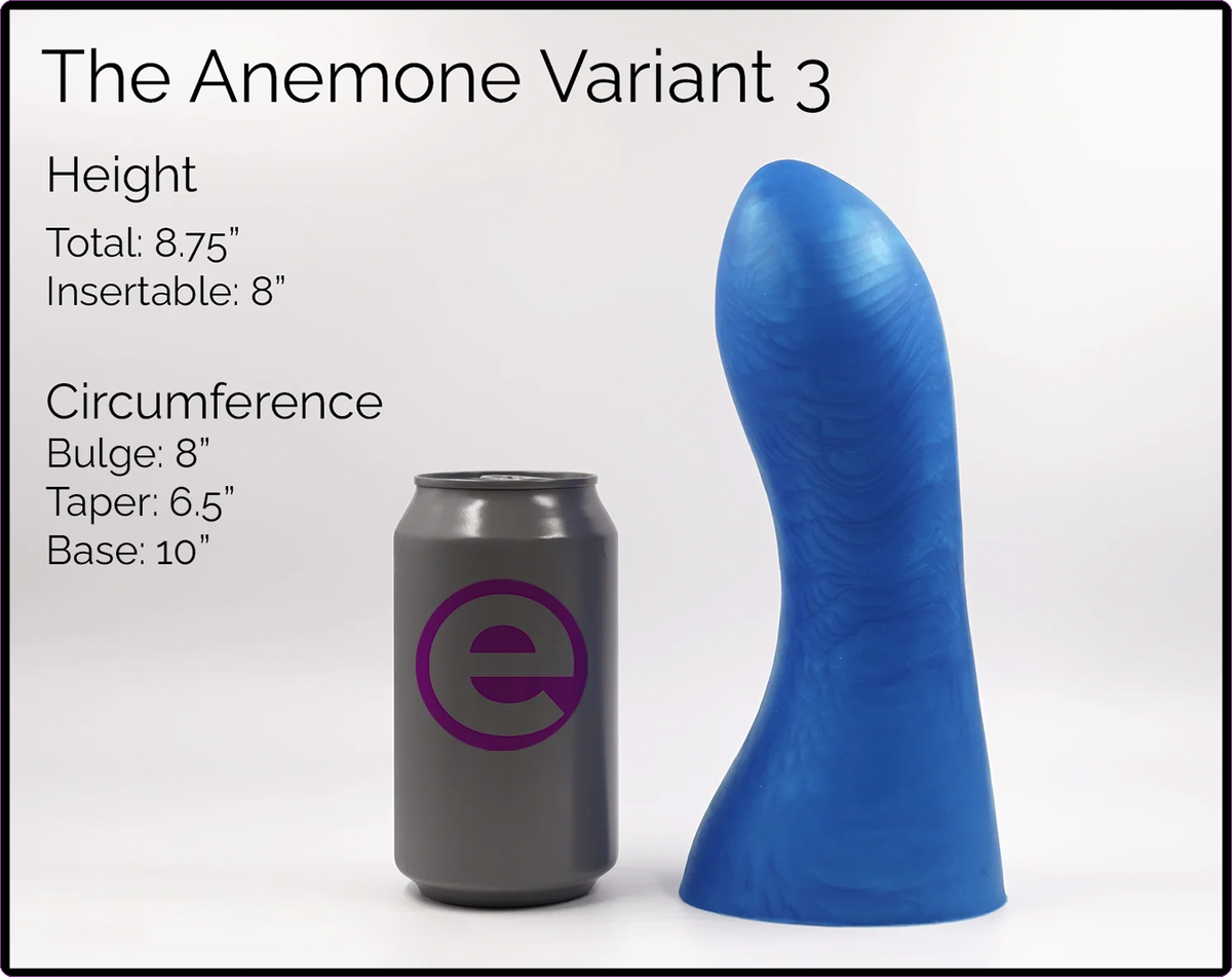 Anemone Variant 3 Titan Platinum Cure Silicone Dildo
