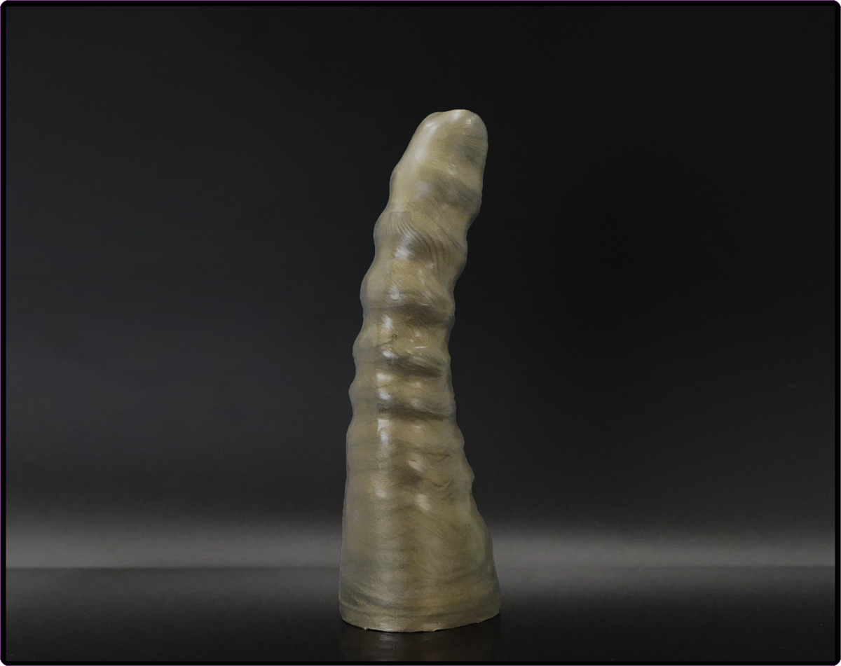 Exo V1 Platinum Cure Silicone Ribbed Dildo