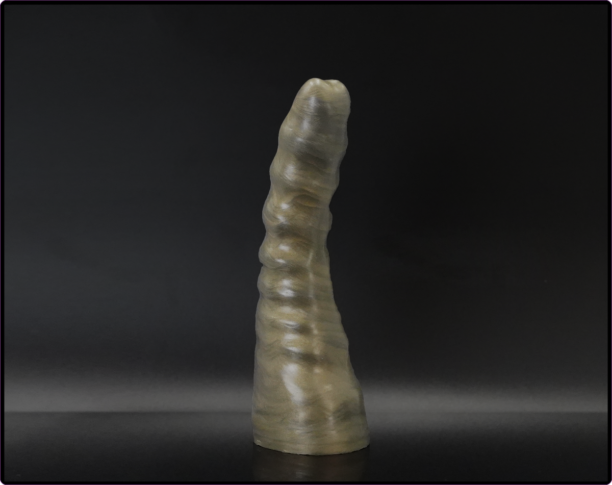 Exo V1 Platinum Cure Silicone Ribbed Dildo