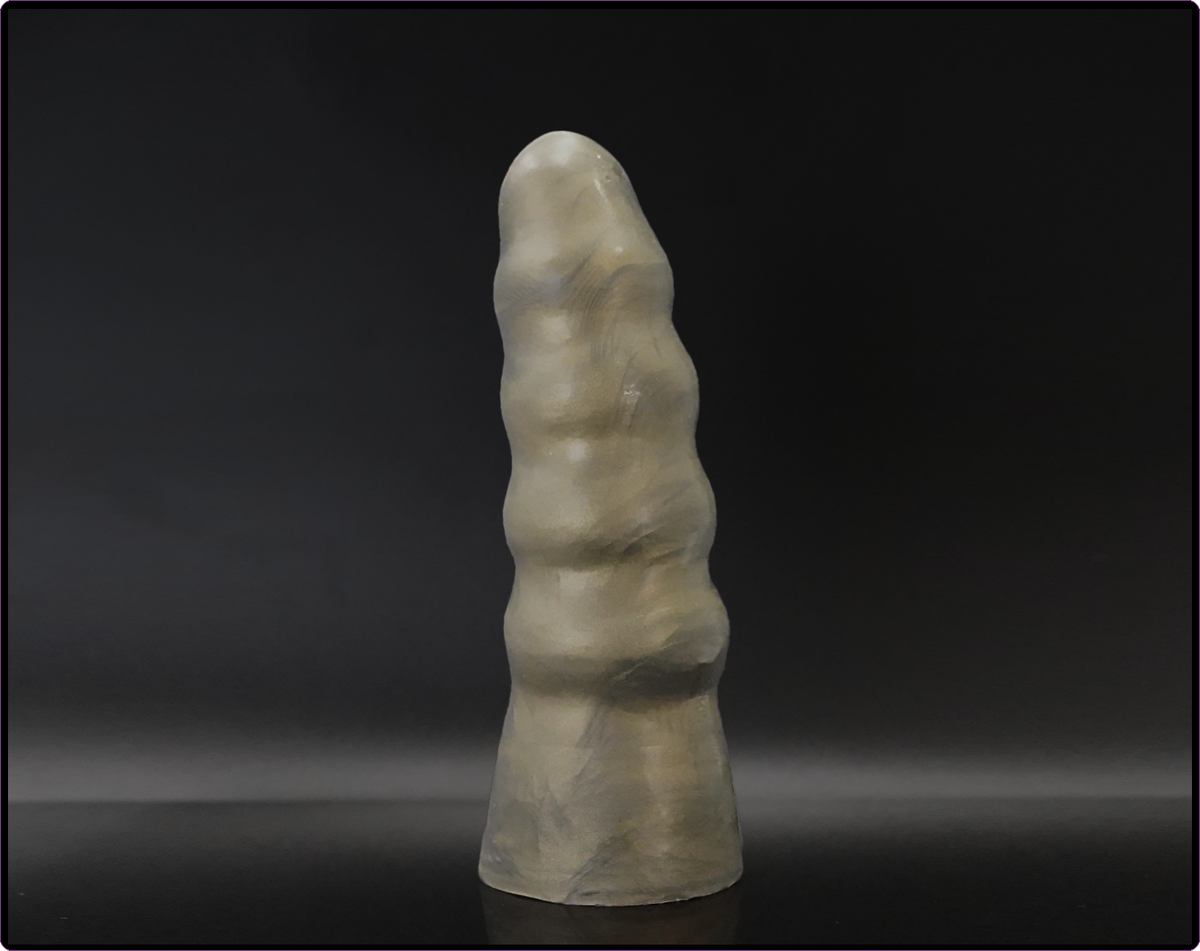 Exo V3 Platinum Cure Silicone Ribbed Dildo
