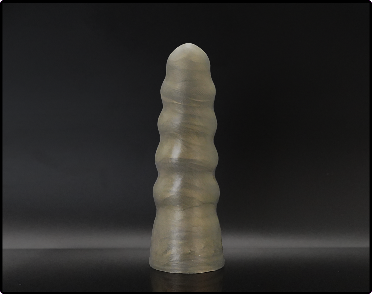 Exo V3 Platinum Cure Silicone Ribbed Dildo