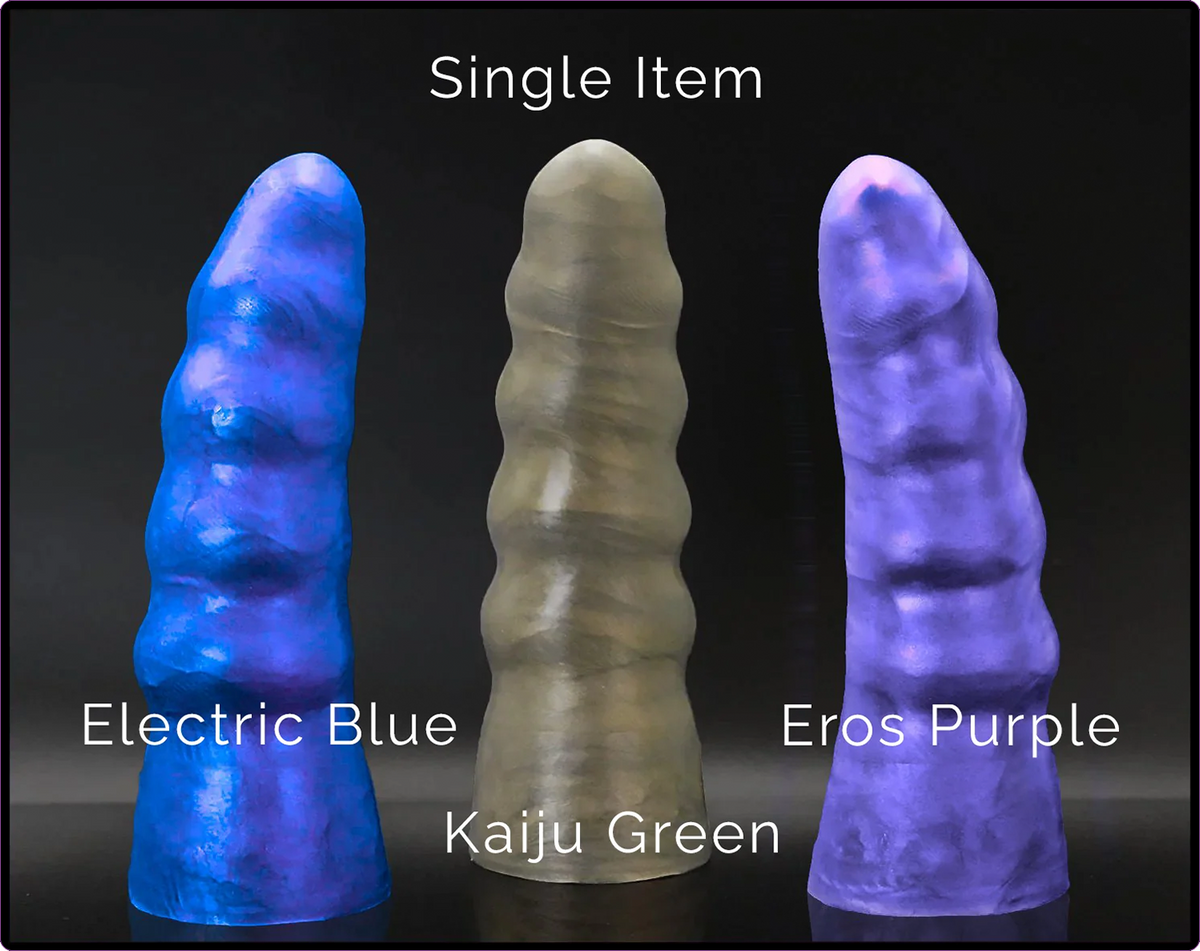 Exo V3 Platinum Cure Silicone Ribbed Dildo
