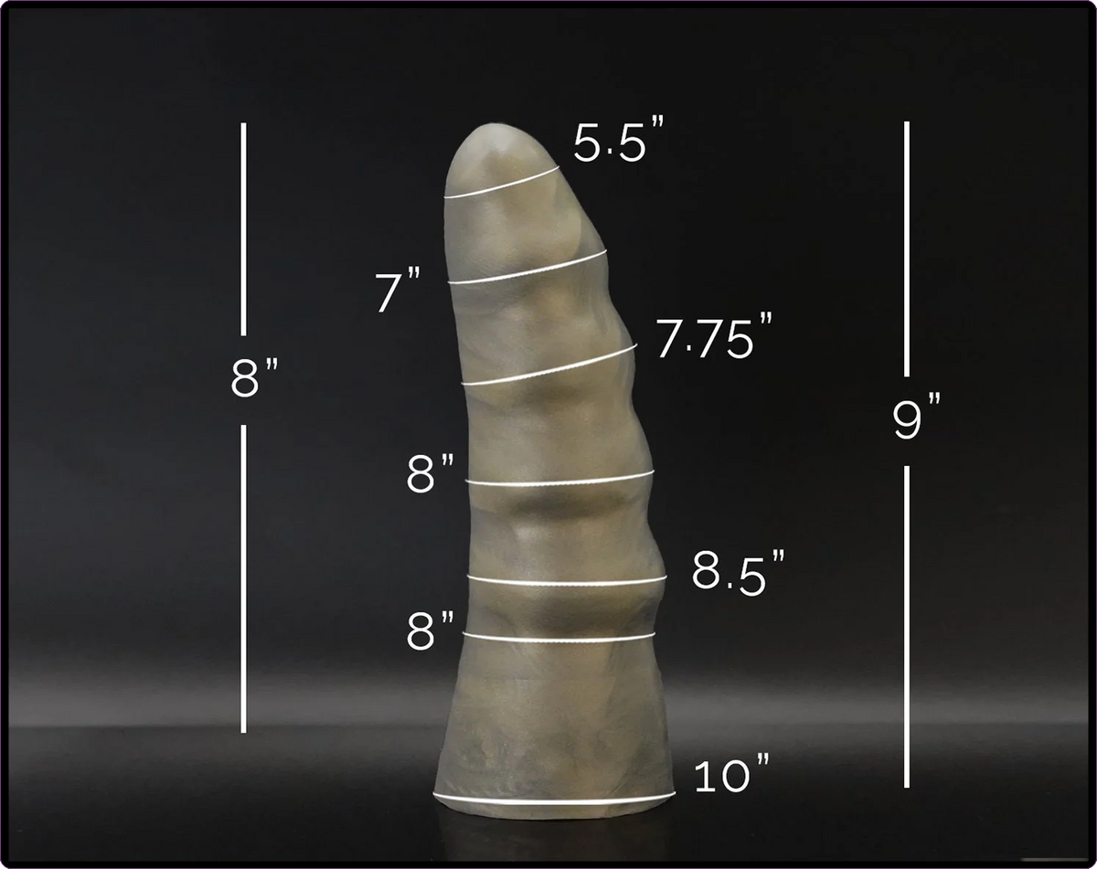 Exo V3 Platinum Cure Silicone Ribbed Dildo