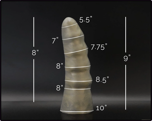 Exo V3 Platinum Cure Silicone Ribbed Dildo
