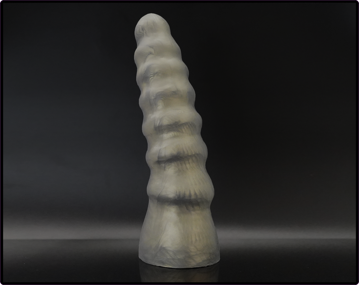 Exo V4 Titan Platinum Cure Silicone Ribbed Dildo