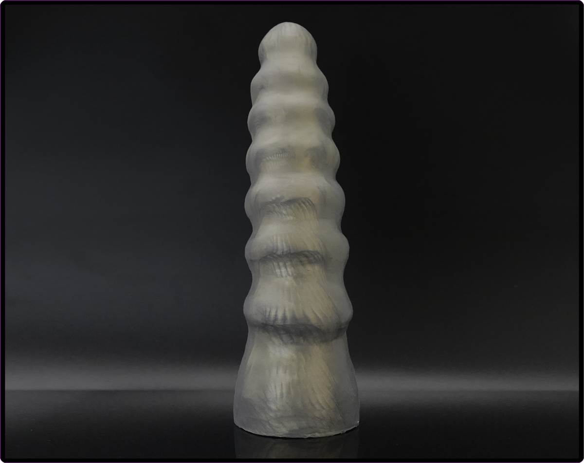 Exo V4 Titan Platinum Cure Silicone Ribbed Dildo