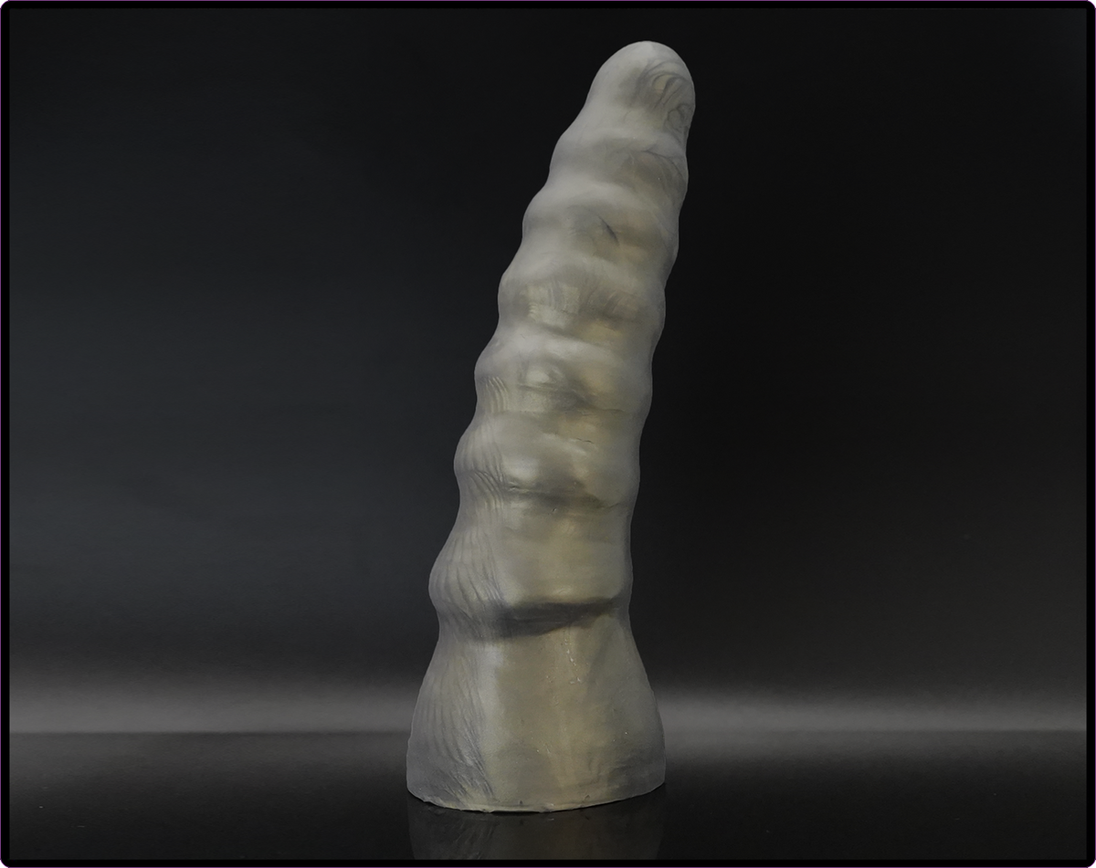 Exo V4 Titan Platinum Cure Silicone Ribbed Dildo