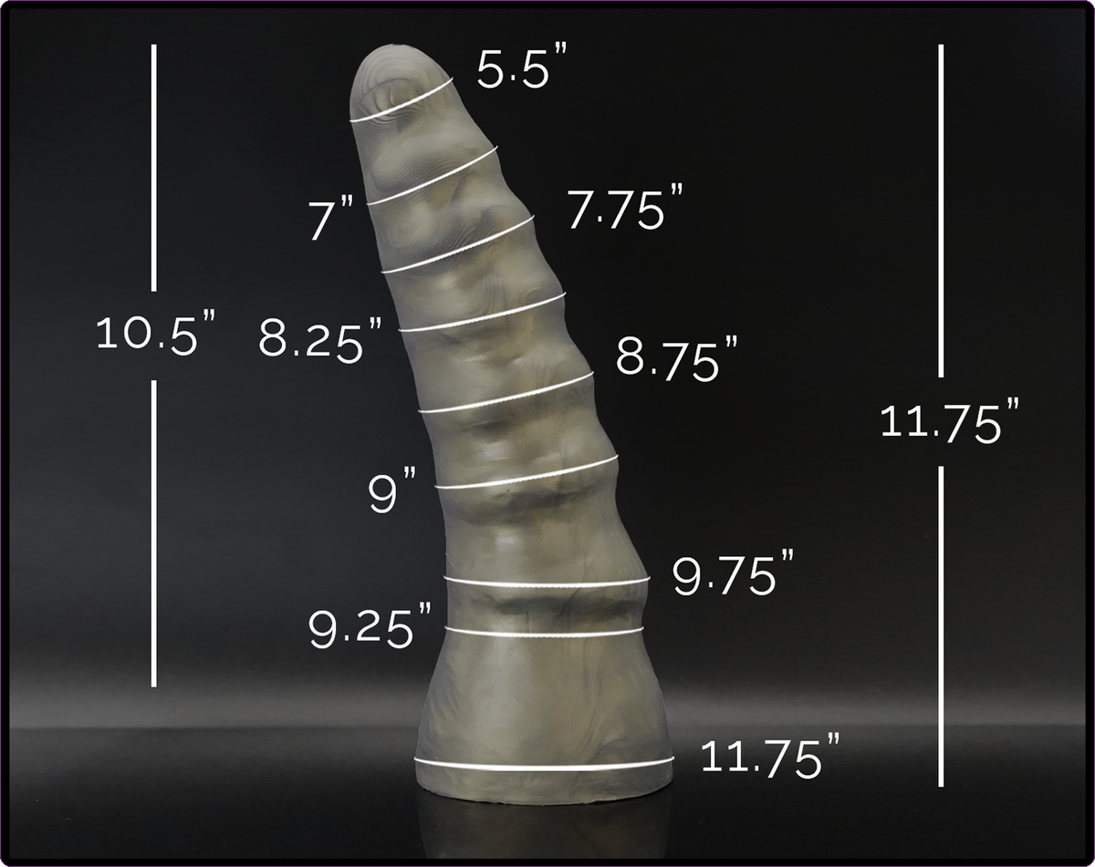 Exo V4 Titan Platinum Cure Silicone Ribbed Dildo