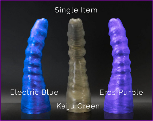 Exo V1 Platinum Cure Silicone Ribbed Dildo