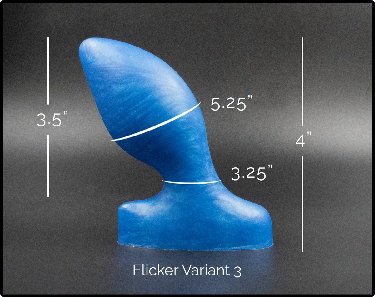 Complete Advanced Flicker Platinum Silicone Butt Plug Set (3 Items)
