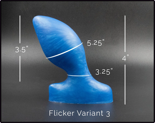 Flicker Variant 3 Advanced Platinum Cure Silicone Butt Plug