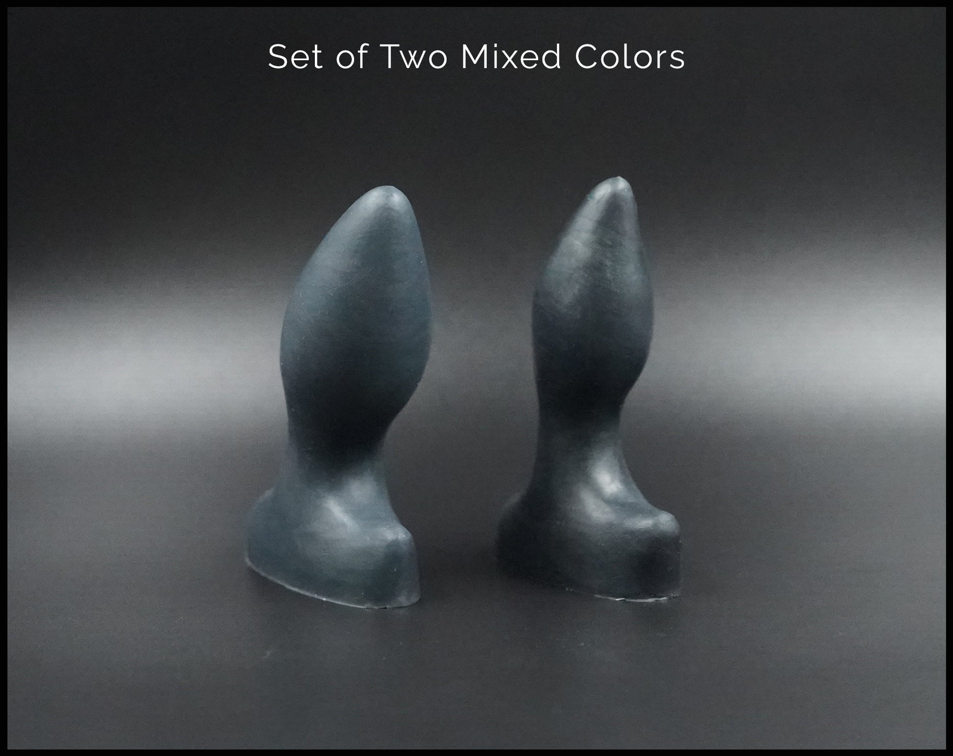 Set of Two Flicker V1 & V2 Platinum Silicone Butt Plugs (One-Off*)