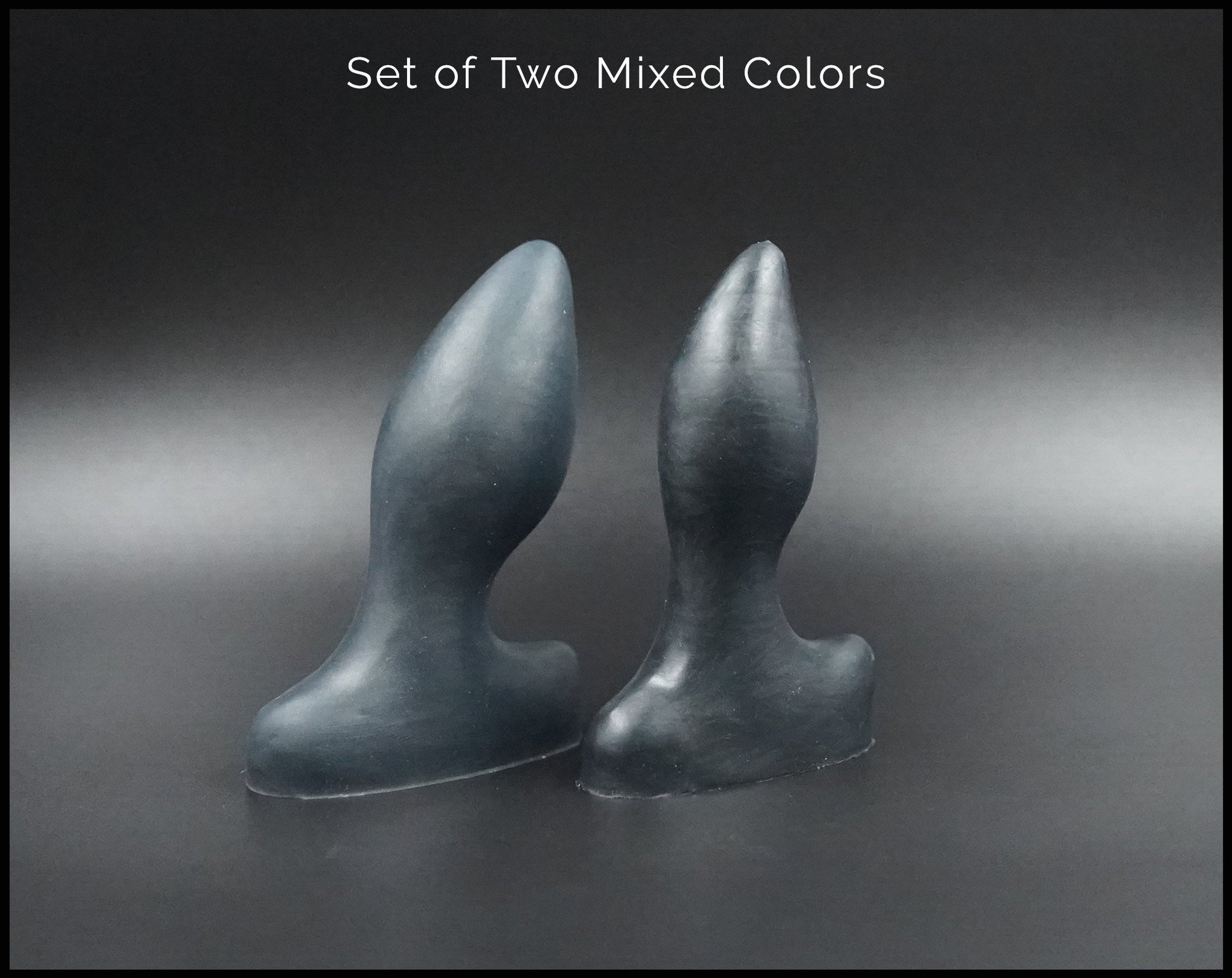 Set of Two Flicker V1 & V2 Platinum Silicone Butt Plugs (One-Off*)