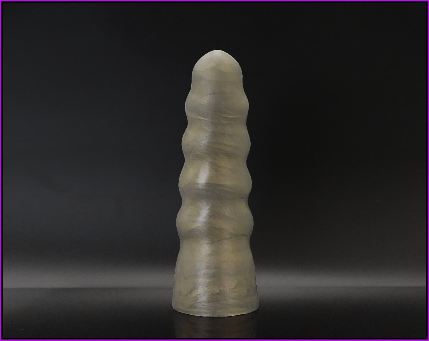 Exo V3 Platinum Cure Silicone Intermediate Ribbed Dildo