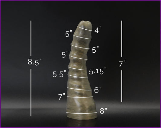 Exo V1 Platinum Cure Silicone Ribbed Dildo