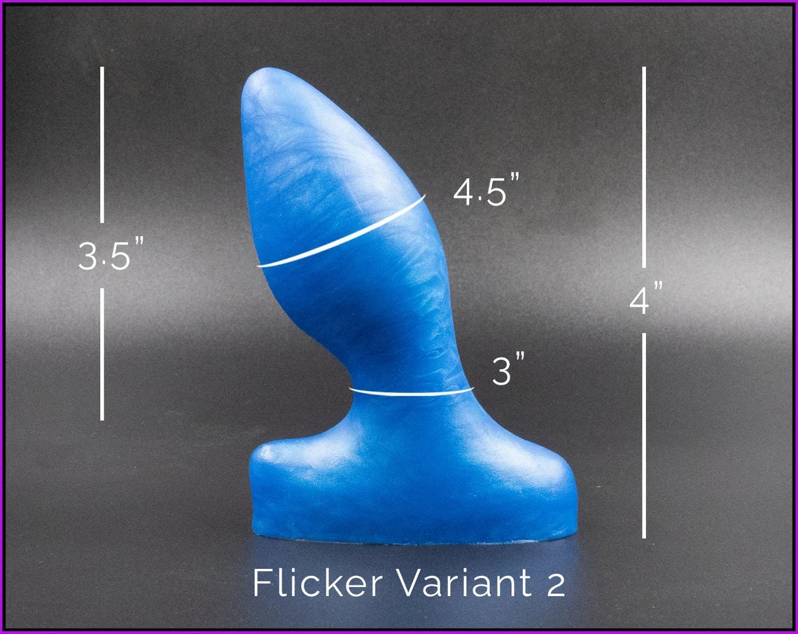 Flicker Variant 2 Beginner Platinum Cure Silicone Butt Plug