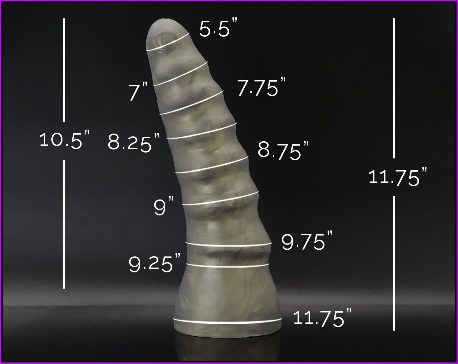 Exo V4 Titan Platinum Cure Silicone Advanced Ribbed Dildo