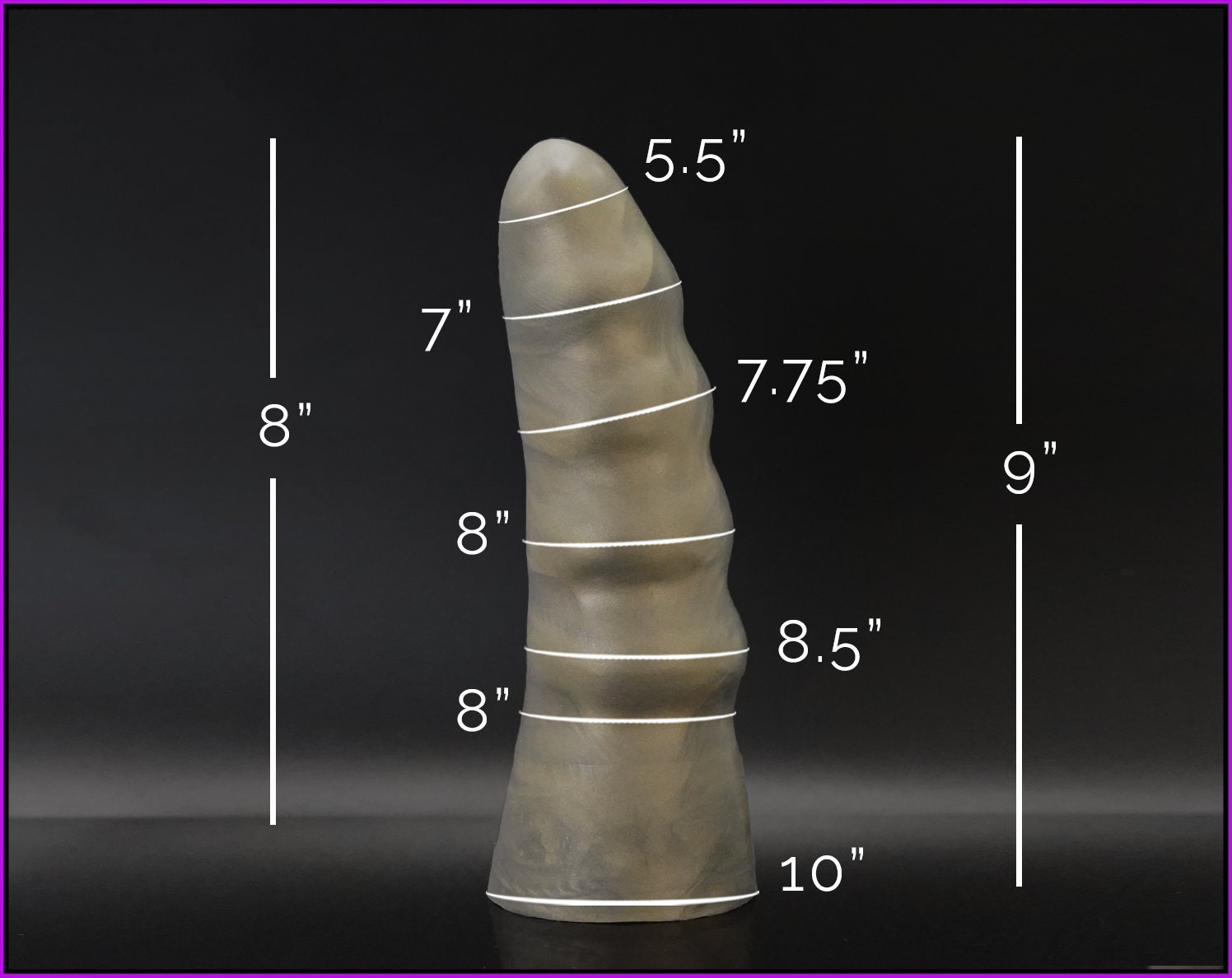 Exo V3 Platinum Cure Silicone Intermediate Ribbed Dildo