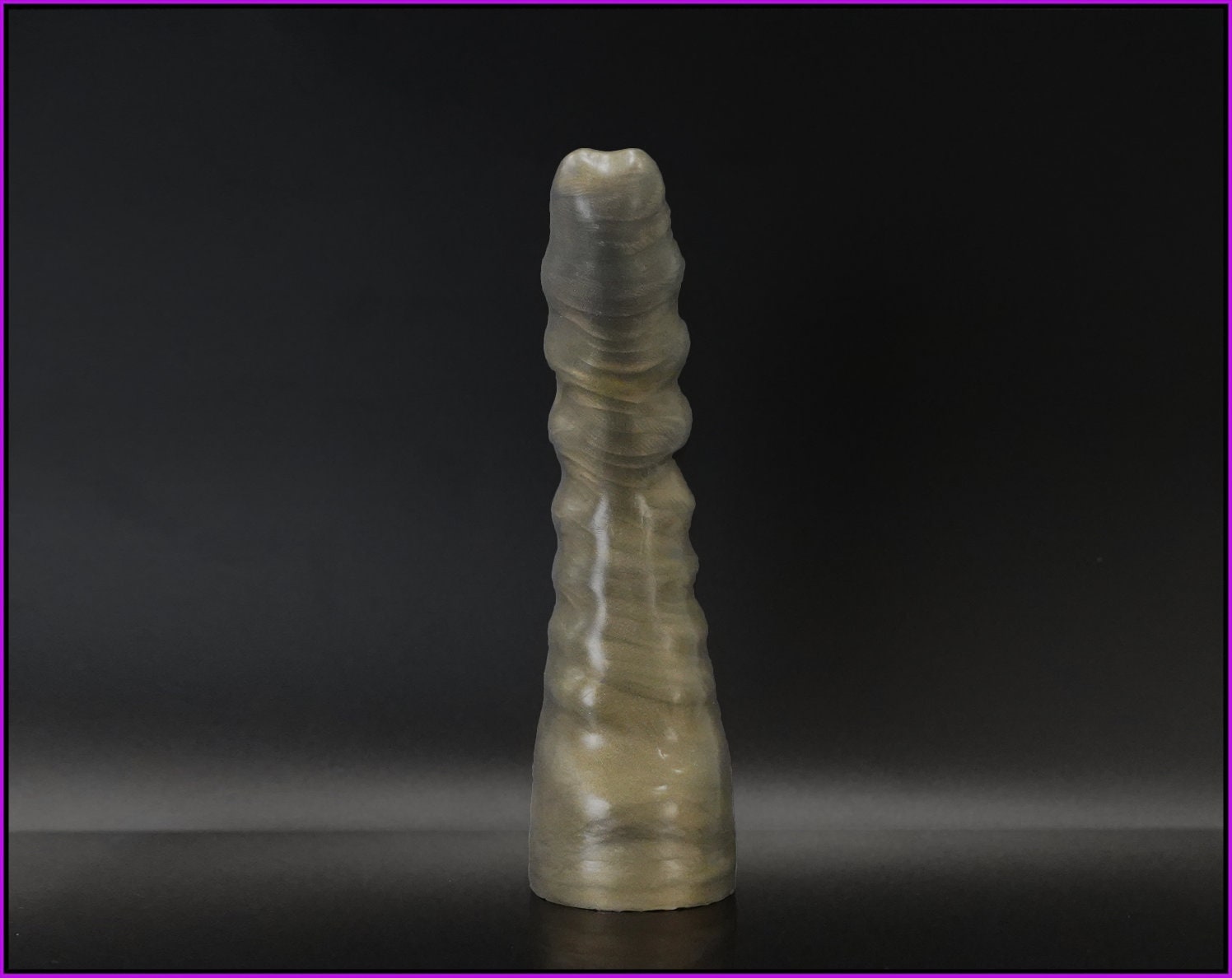 Exo V1 Platinum Cure Silicone Ribbed Dildo