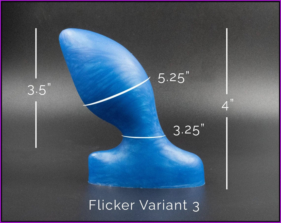 Flicker Variant 3 Advanced Platinum Cure Silicone Butt Plug