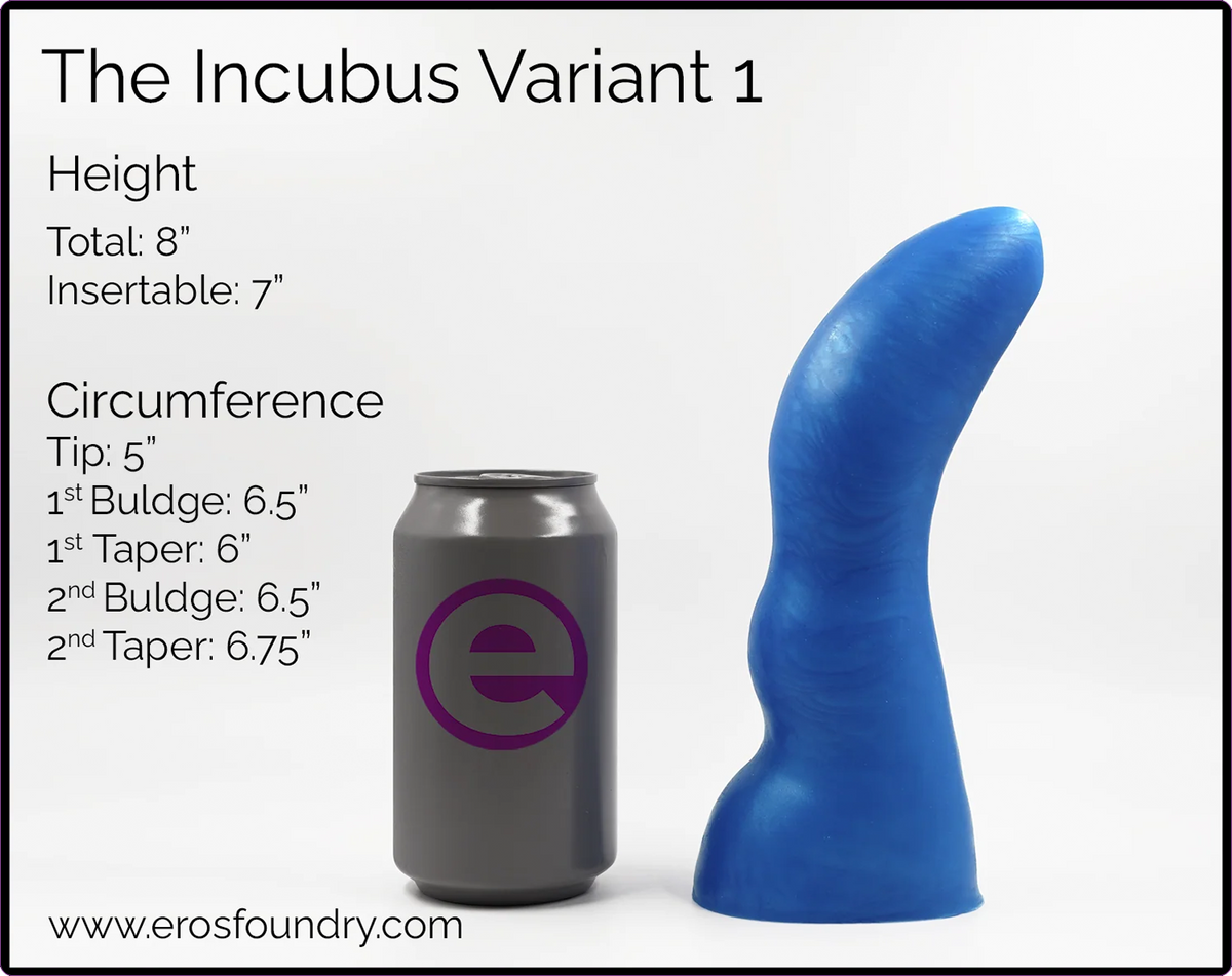 Incubus Variant 1 Intermediate Platinum Cure Silicone Dildo