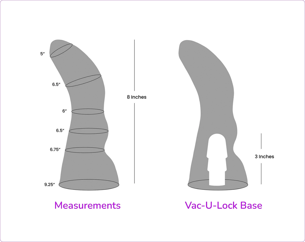 Incubus Variant 1 Intermediate Platinum Cure Silicone Dildo