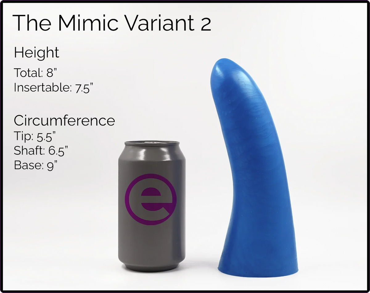 Mimic Variant 2 Intermediate Platinum Cure Silicone Dildo
