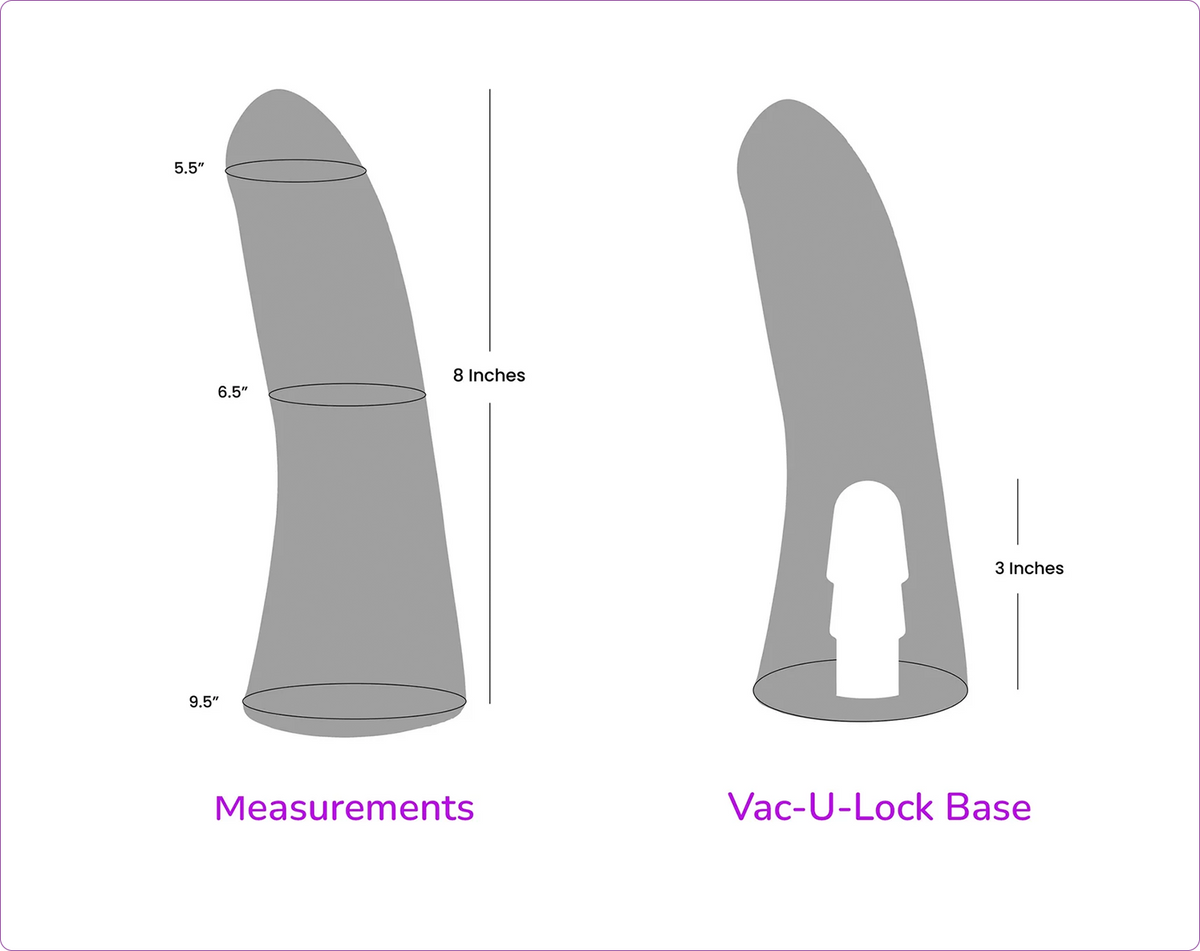 Mimic Variant 2 Intermediate Platinum Cure Silicone Dildo