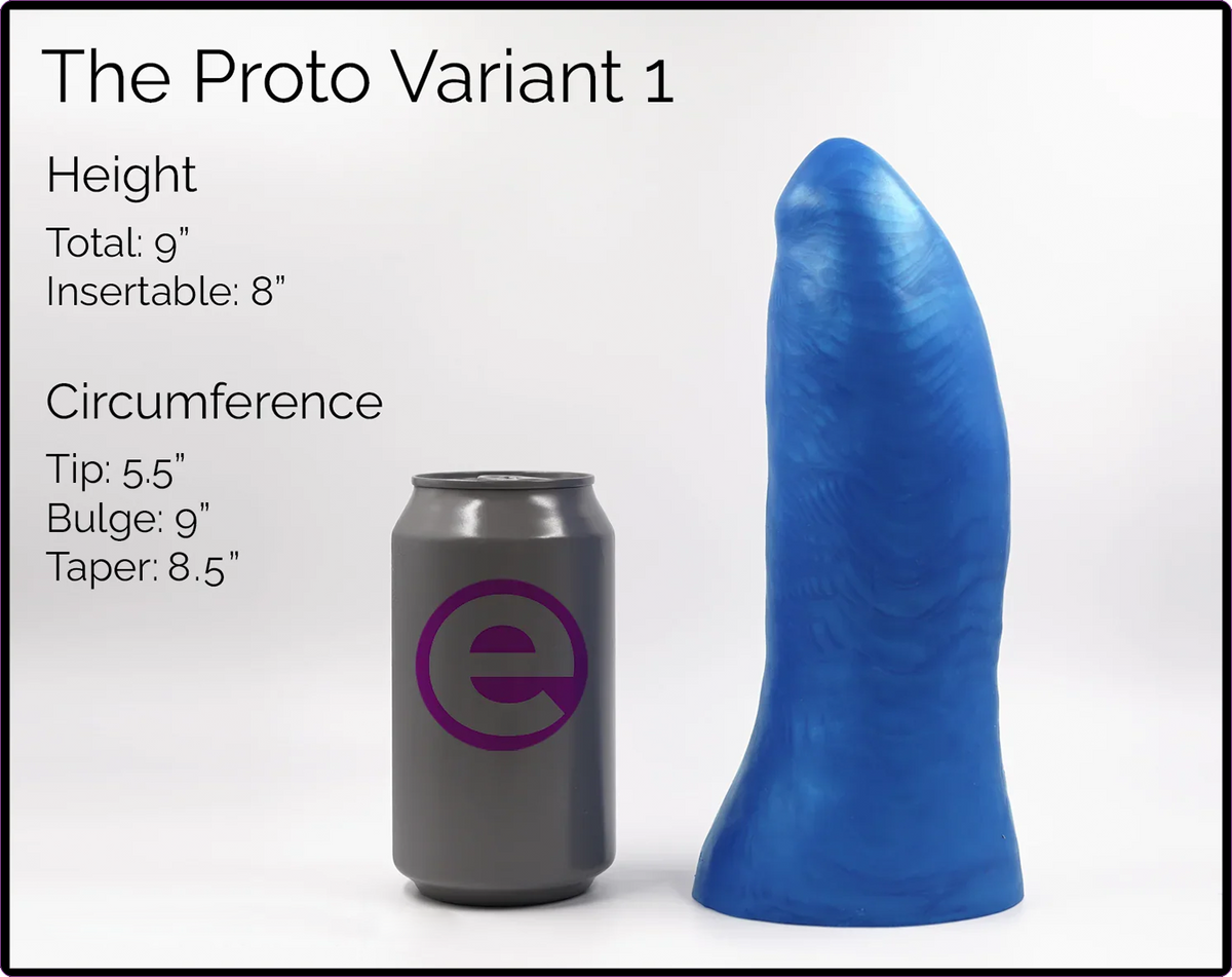 Proto Variant 1 Titan - The Premier Big Platinum Cure Silicone Dildo