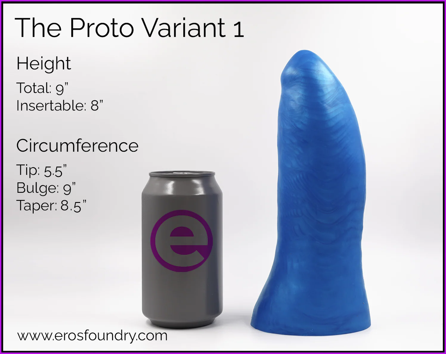 Proto Variant 1 Titan - The Premier Big Platinum Cure Silicone Dildo
