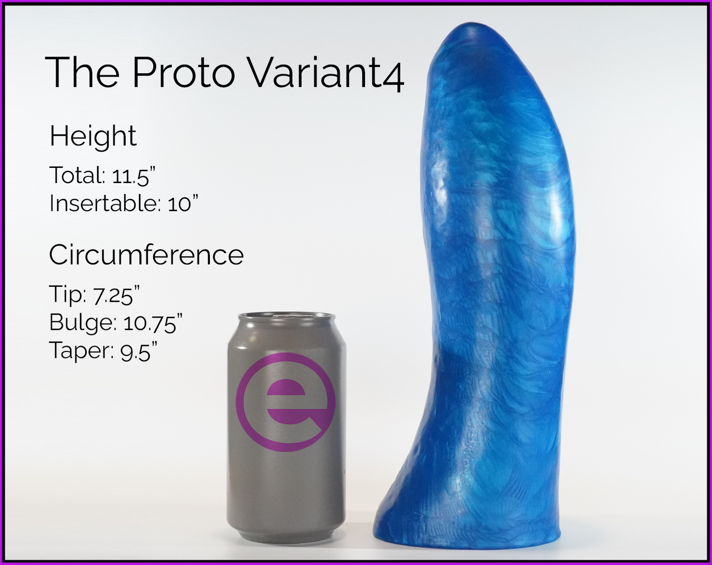 Proto Variant 4 Titan - The Gargantuan Platinum Cure Silicone Dildo